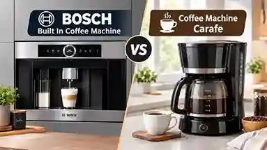 Bosch Built In Coffee Machine vs Coffee Machine Carafe