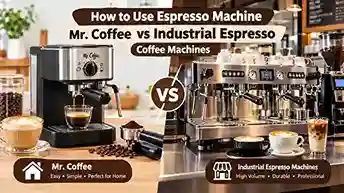 How to Use Espresso Machine Mr. Coffee vs Industrial Espresso Coffee Machines
