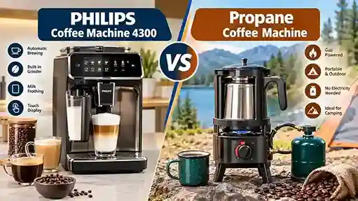 Philips Coffee Machine 4300 vs Propane Coffee Machine
